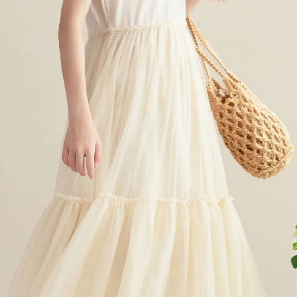 中长款纱裙 Dreamy Tulle Tee Dress