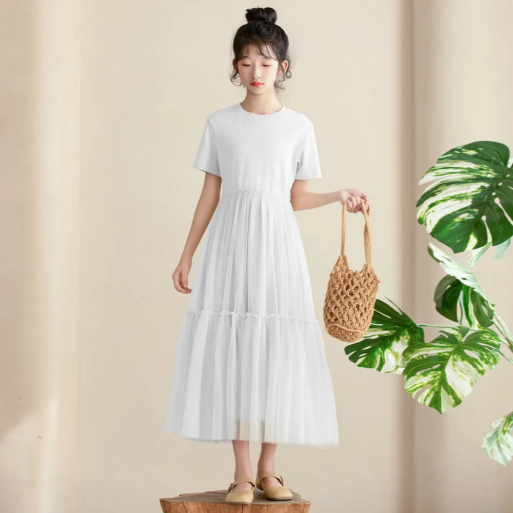 中长款纱裙 Dreamy Tulle Tee Dress