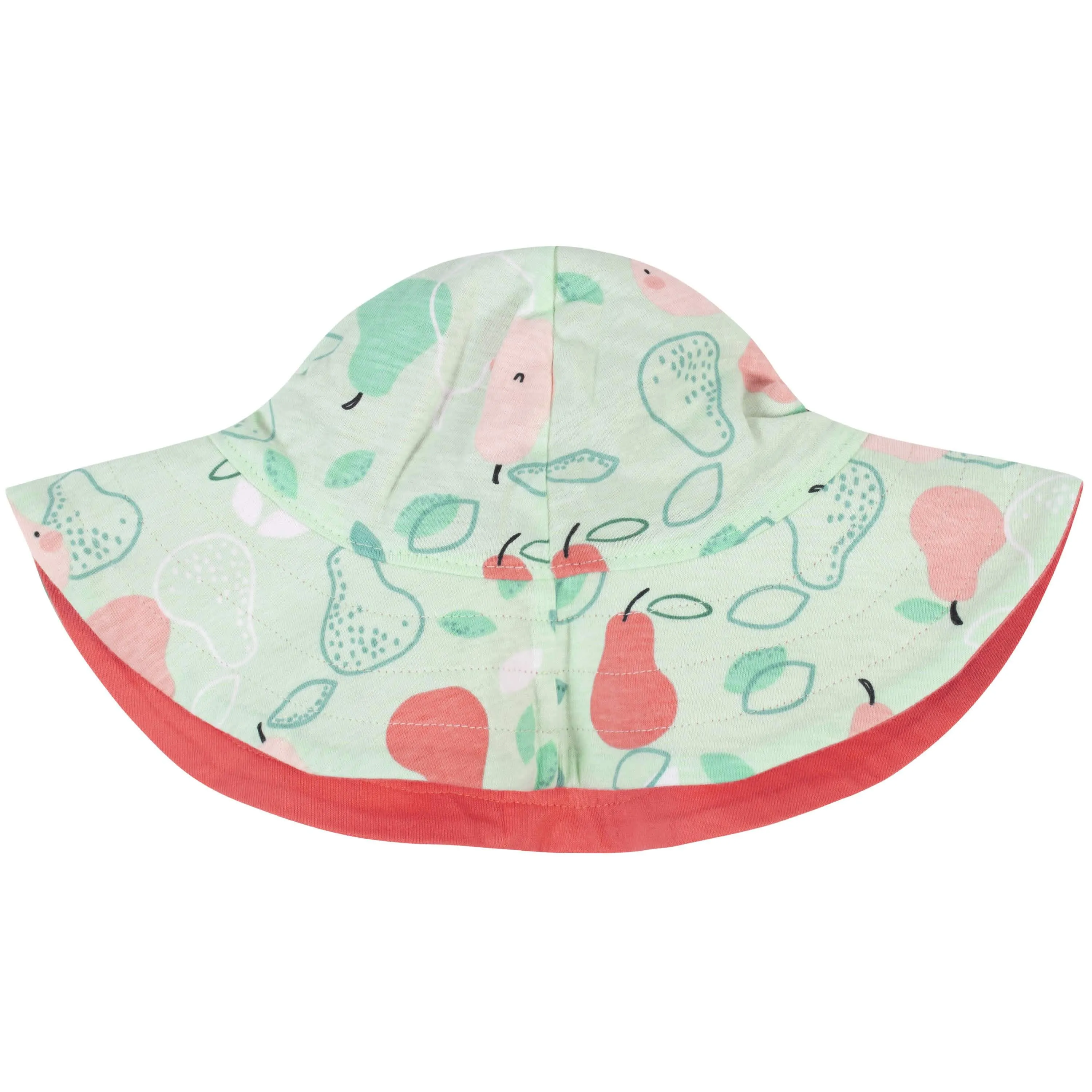 3-Piece Baby & Toddler Girls Pear Dress, Diaper Cover & Sun Hat Set