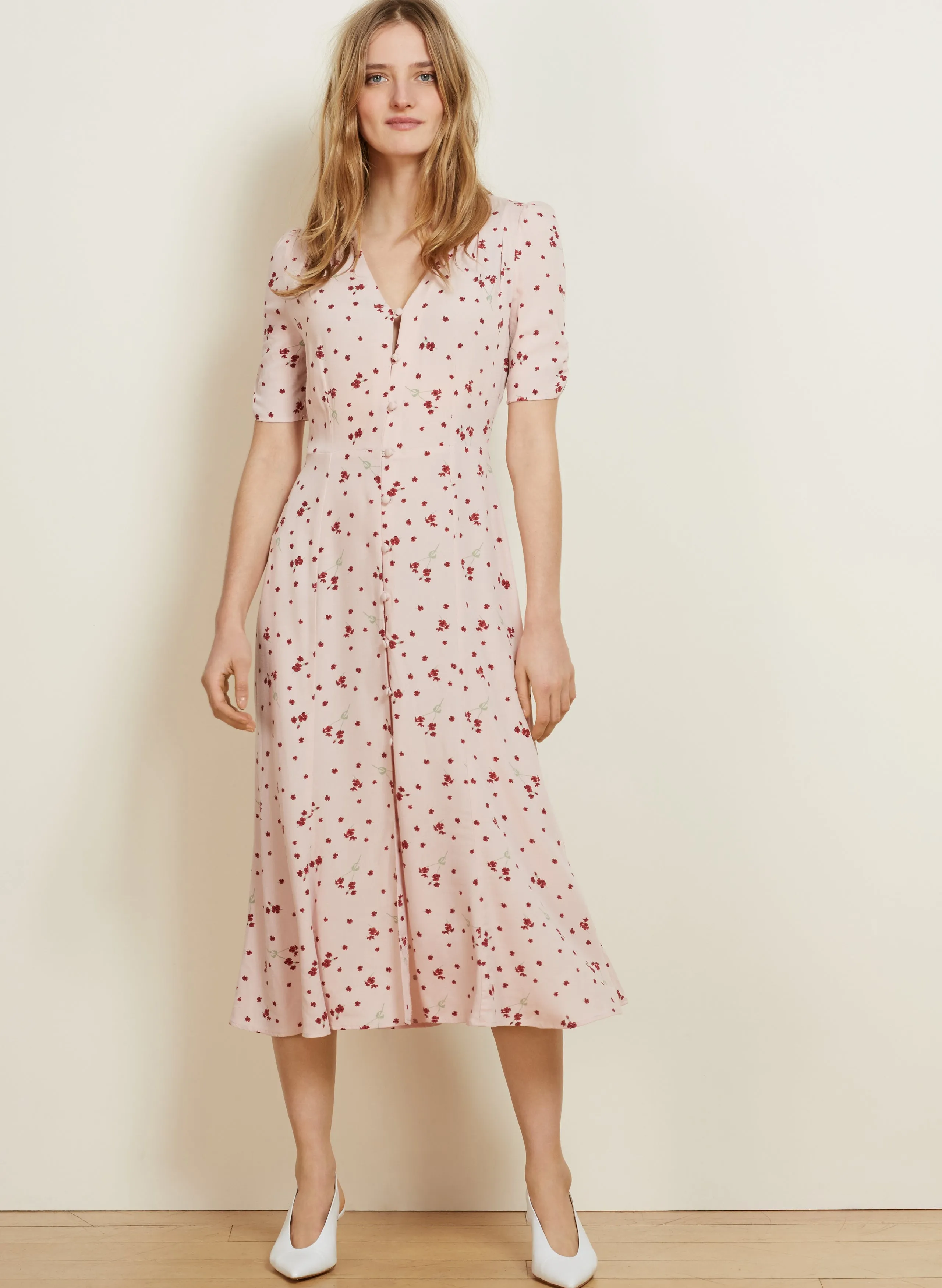 Adele Button Dress
