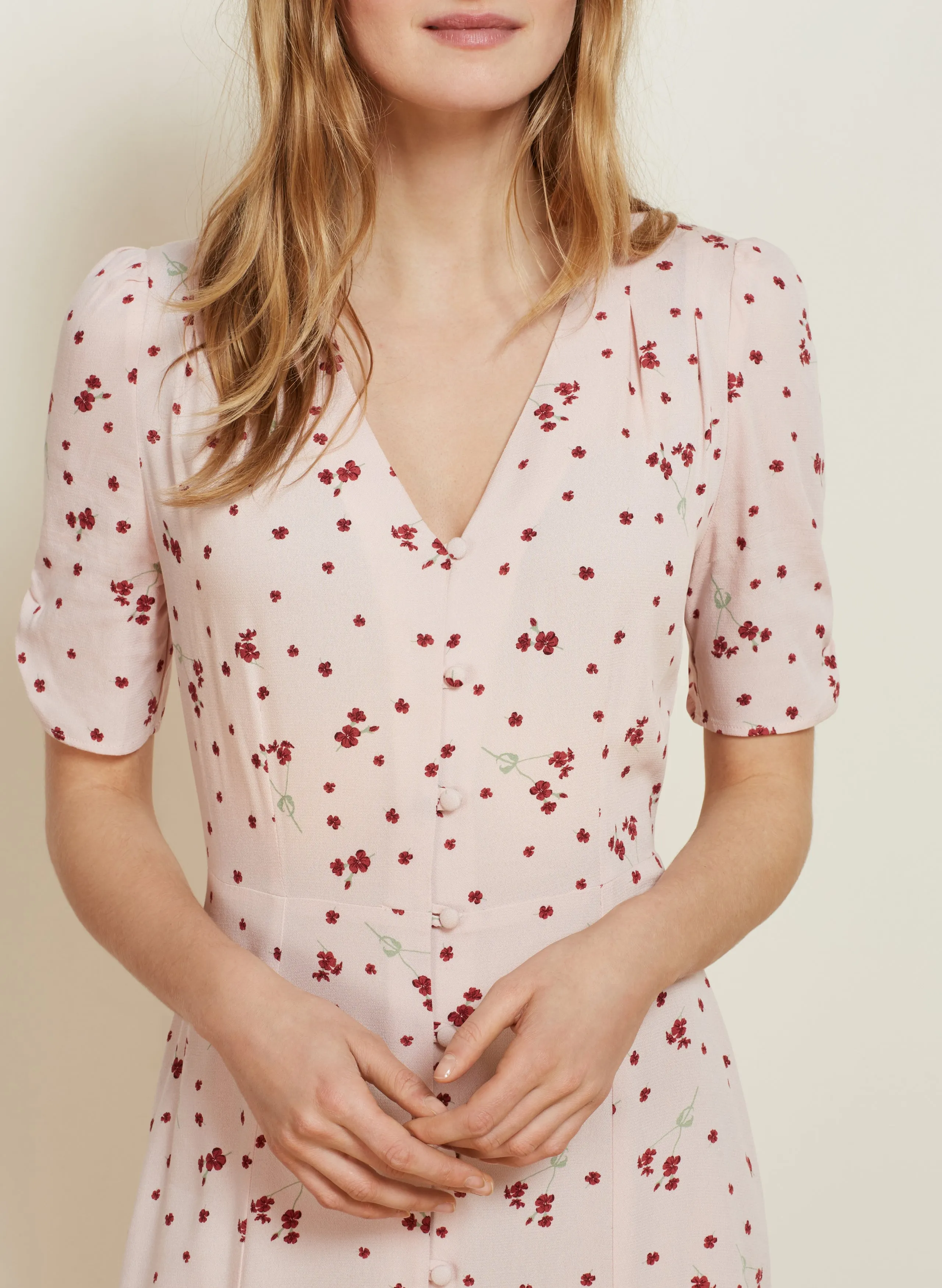Adele Button Dress