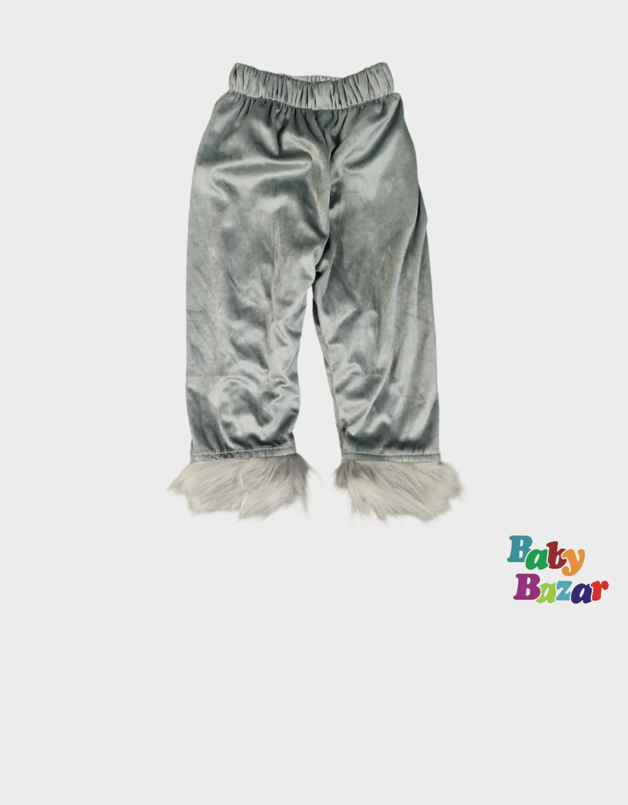 Adorable Baby Girl Winter Dress in Cozy Fur Fabric Stylish & Warm - Grey