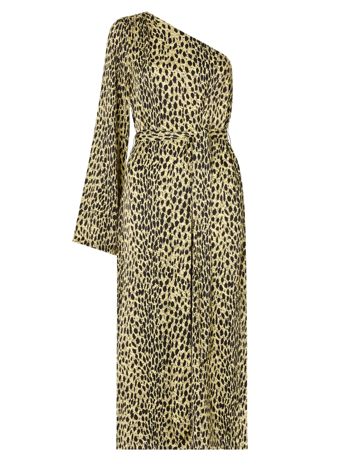 Amber Cheetah Print One Shoulder Dress