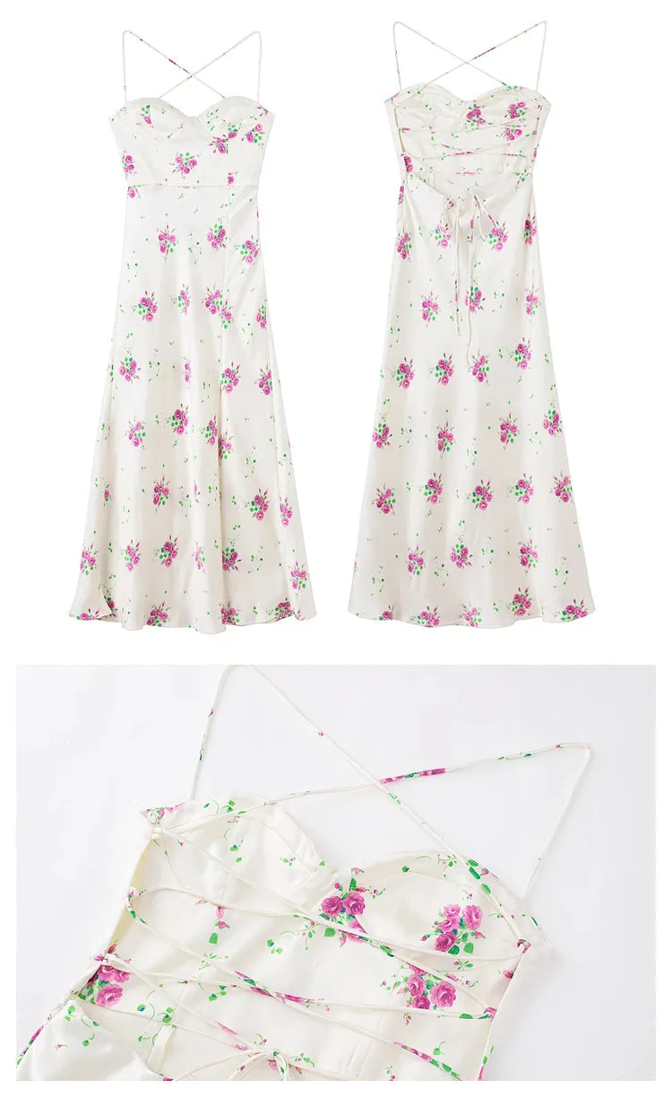 Amozae-Christmas Outfits New Year's Eve Dress Night Out Club Dresses cute winter outfits Jessia Midi Floral Dress