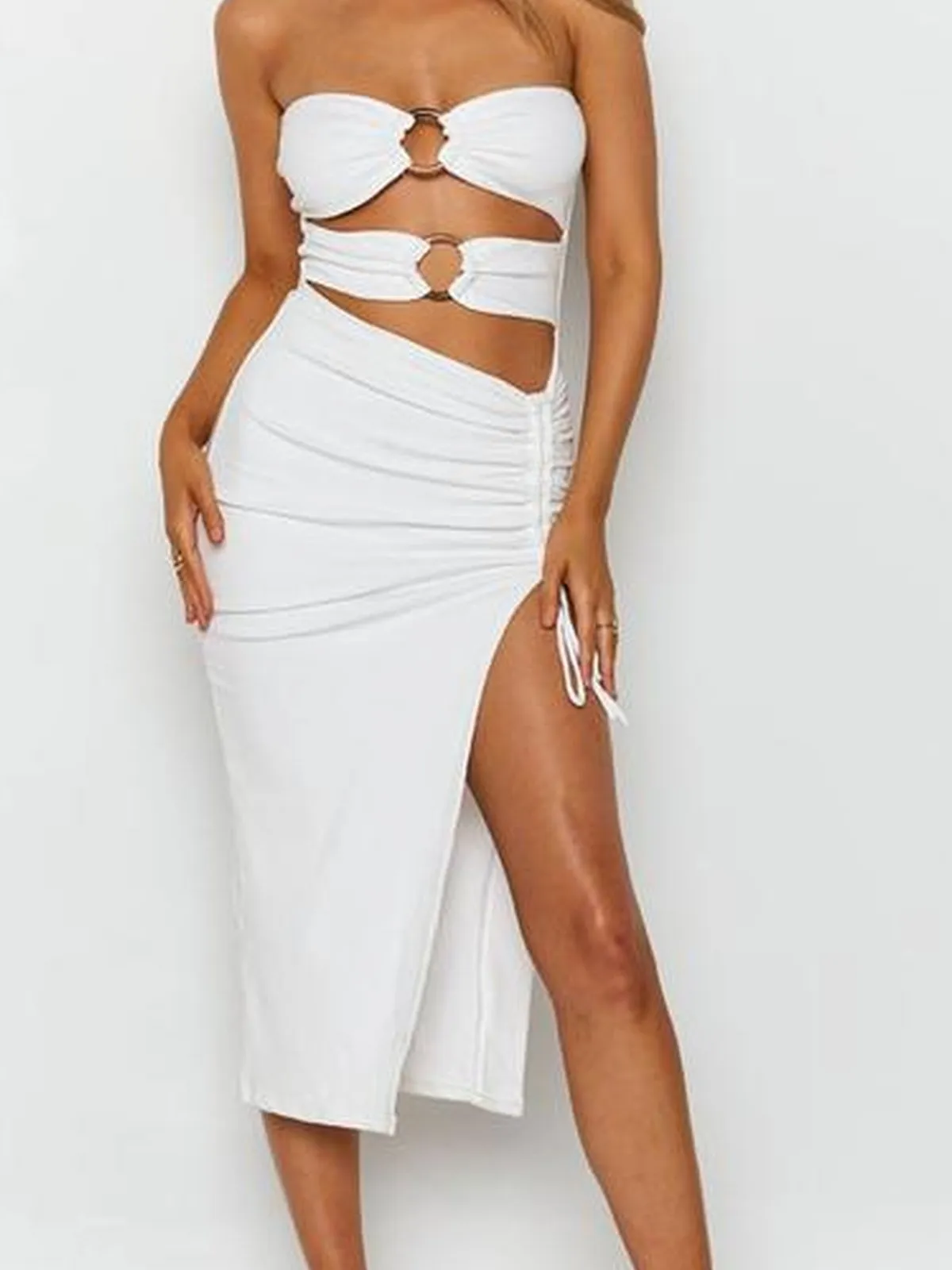 Amozae-Christmas Outfits New Year's Eve Dress Night Out Club Dresses cute winter outfits Keihlani Midi Dress