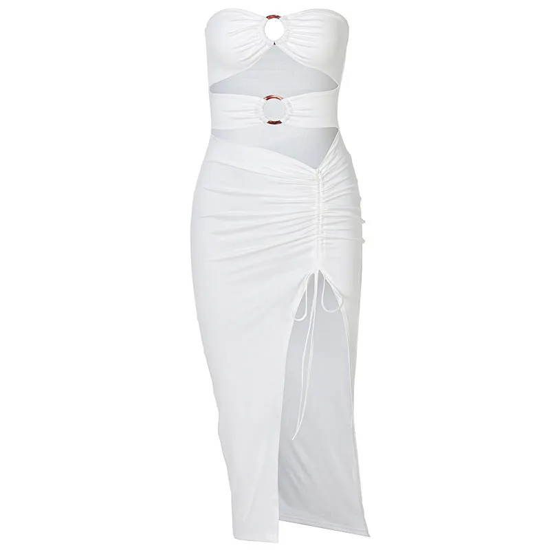Amozae-Christmas Outfits New Year's Eve Dress Night Out Club Dresses cute winter outfits Keihlani Midi Dress