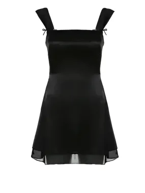 Amozae-nye outfits back to school dress  Sleeveless Square Neckline A-Line Mini Dress