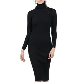 Autumn Winter Knitted Sweater Dresses
