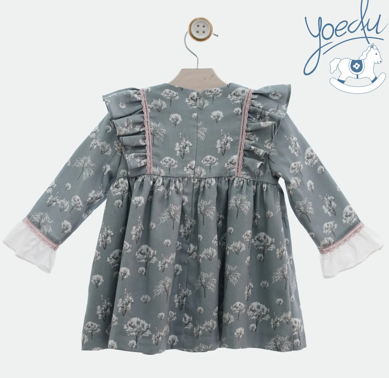 Beautiful dress with Frill and pompom details