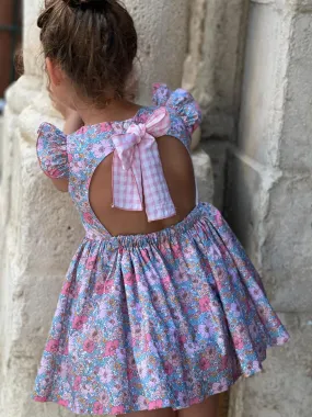 Beautiful floral print Dress with bow details