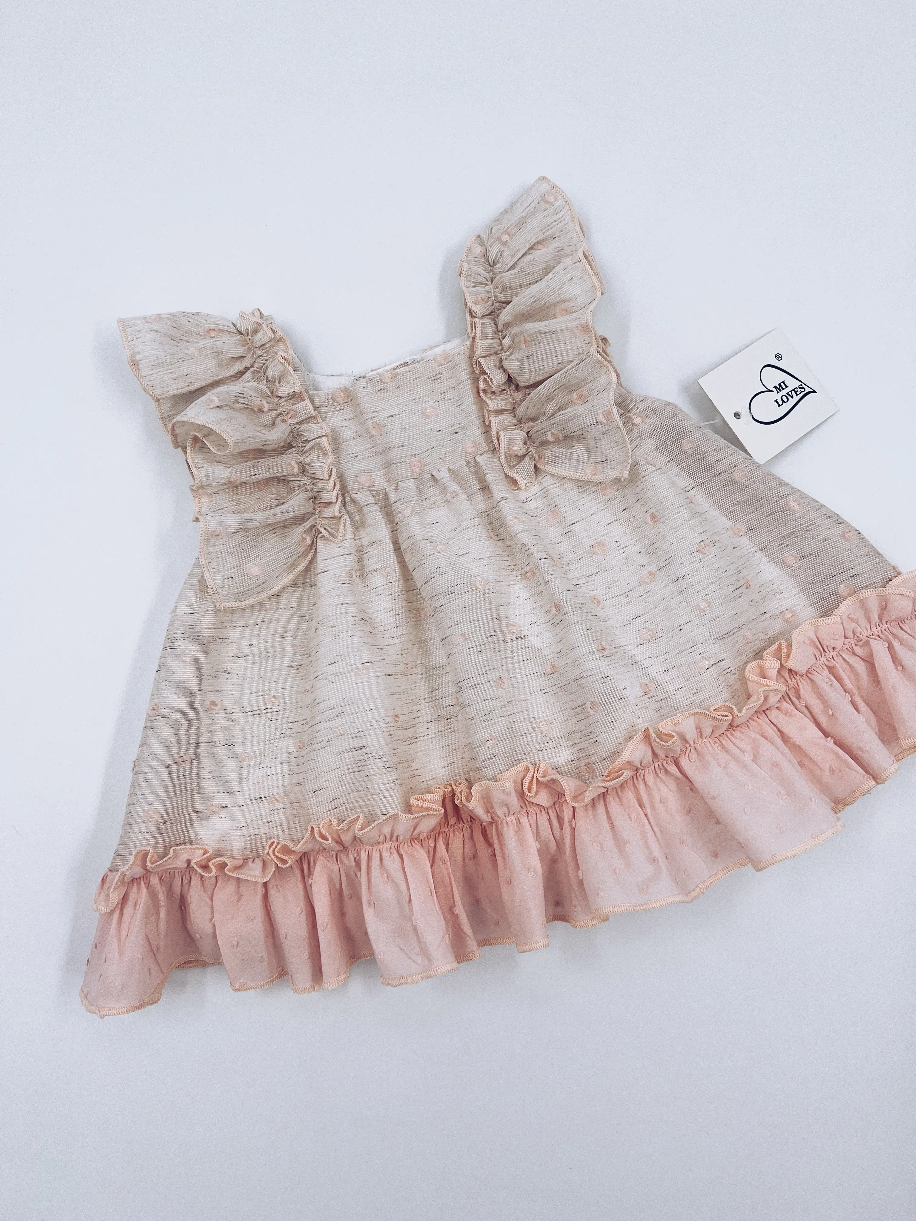 Beautiful pink Dress with frill details