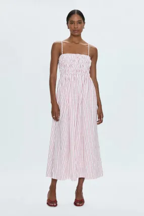 Bianca Dress - Ruby Stripe