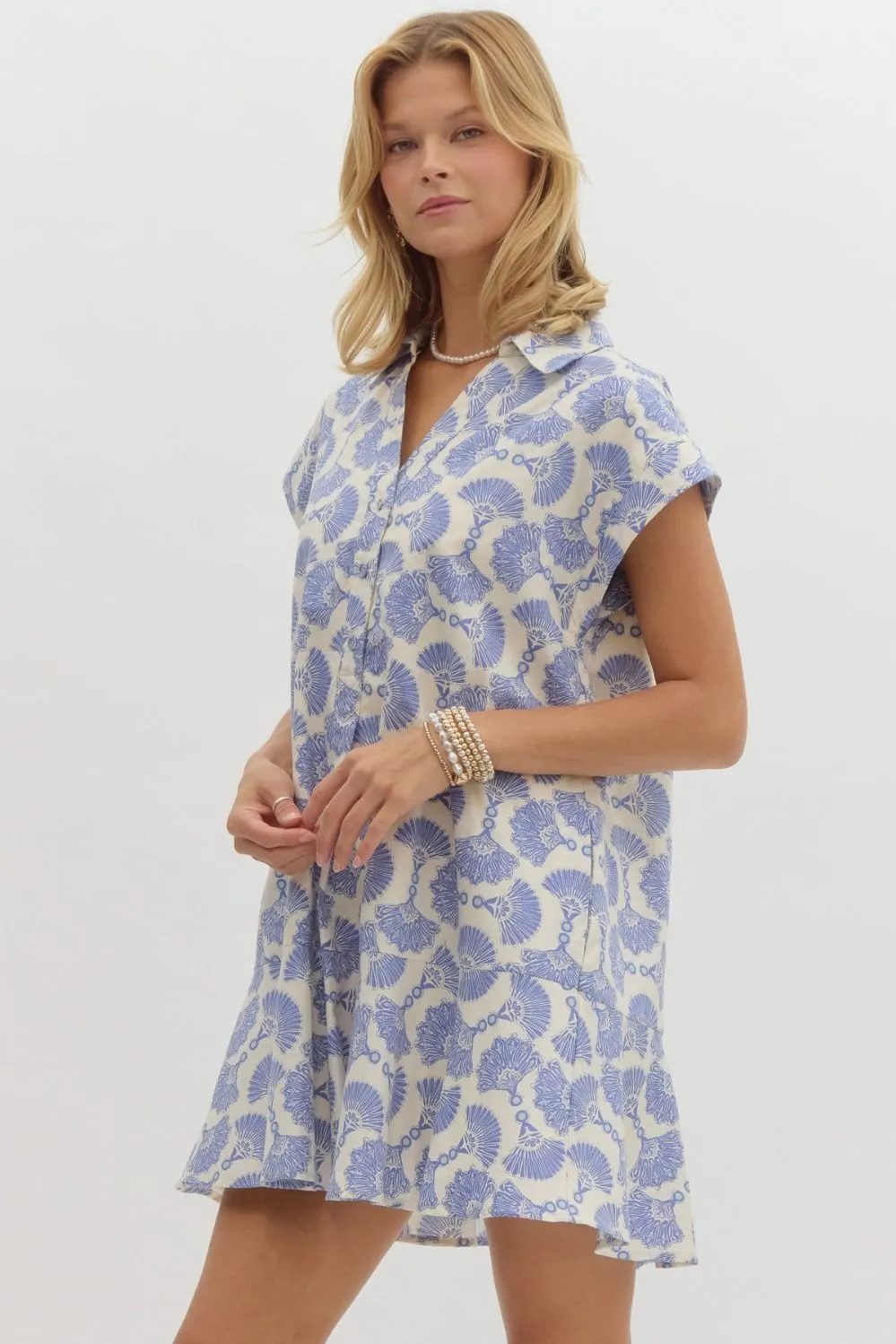 Blue Breezy Bay Dress