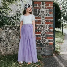 Bohemian Flutter Dress - Lilac