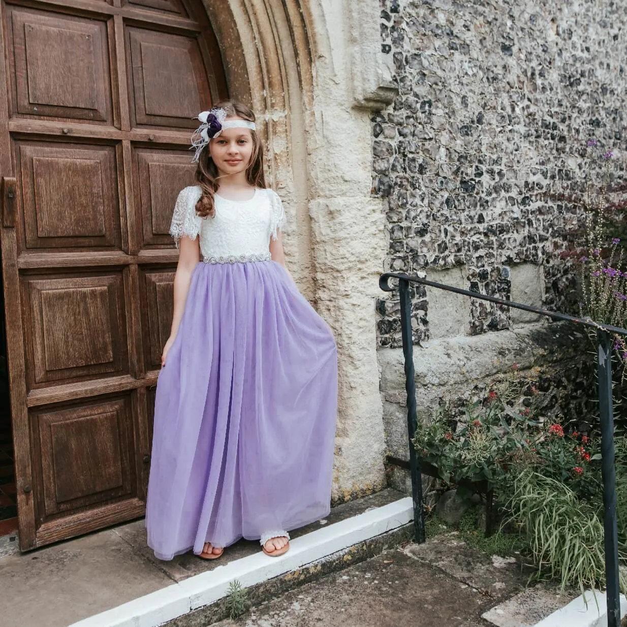 Bohemian Flutter Dress - Lilac