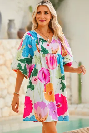 Bold and Beautiful Floral Dress