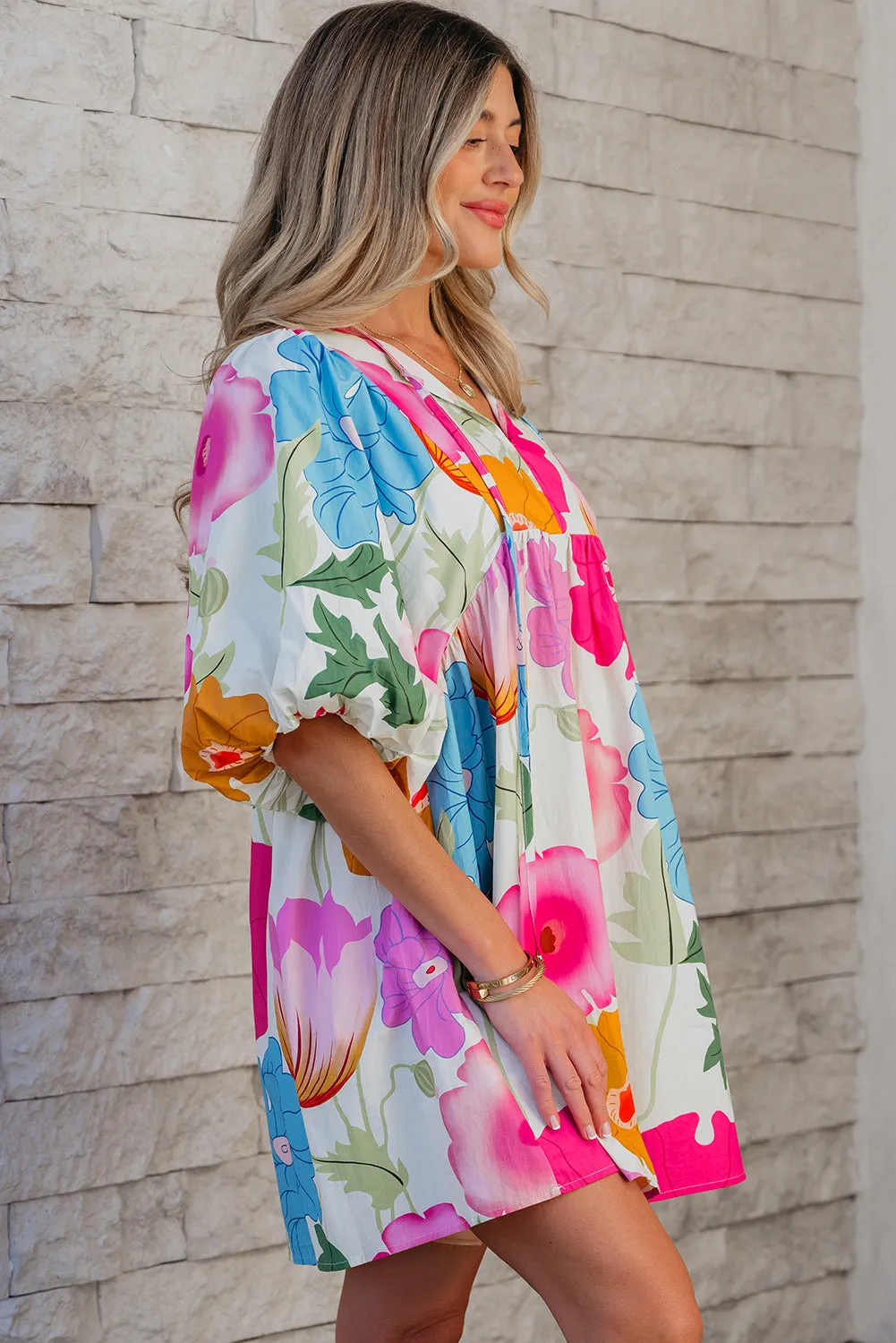 Bold and Beautiful Floral Dress
