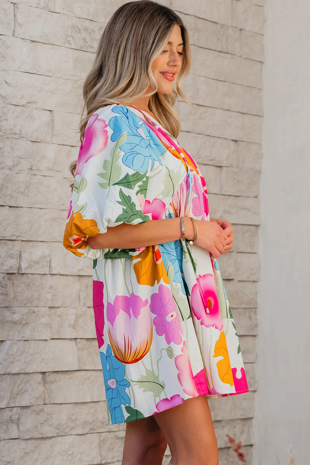 Bold and Beautiful Floral Dress