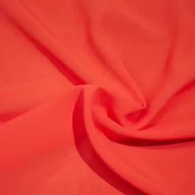 Cadice Red Viscose Blend Voile SHOWROOM SAMPLE 34CM X 60CM