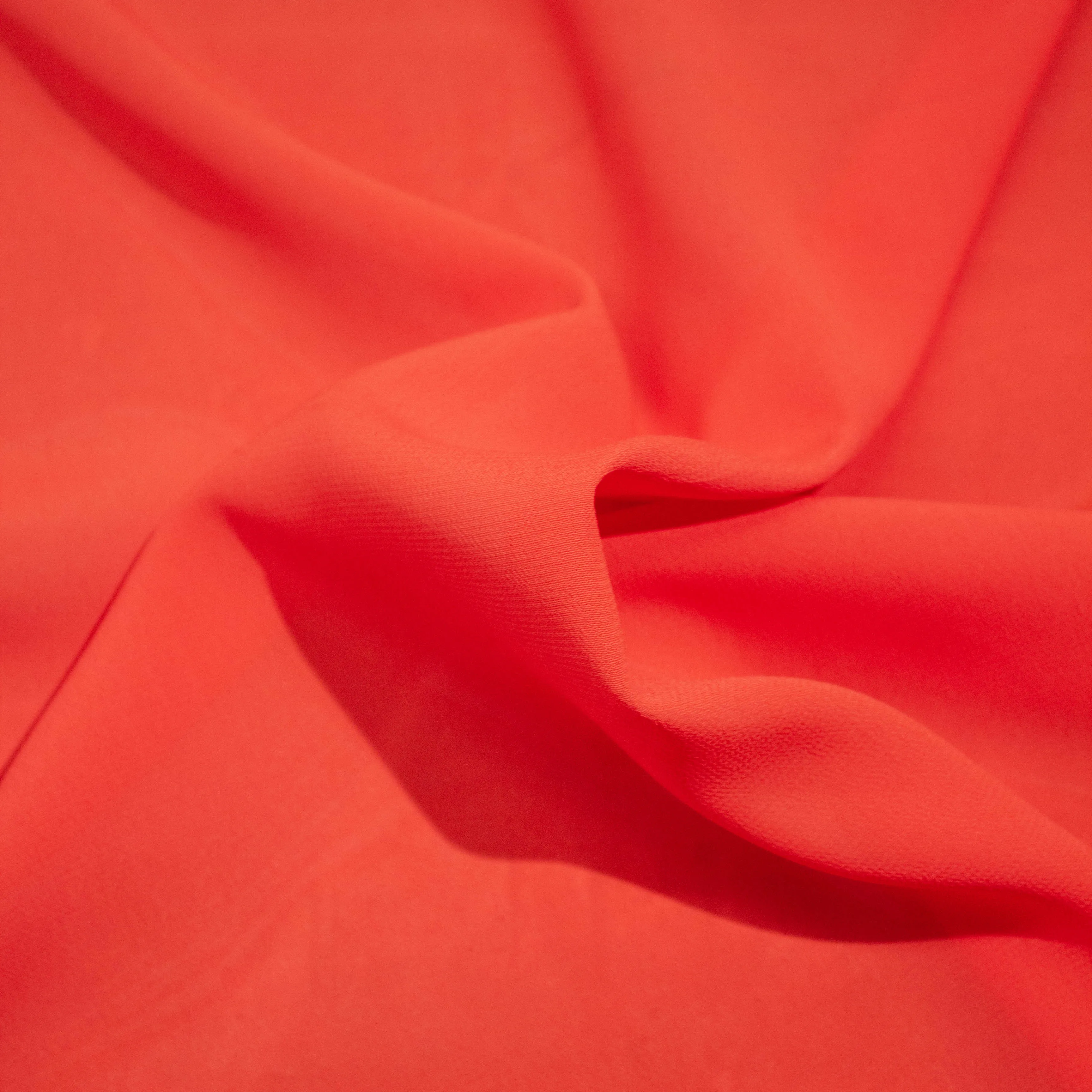 Cadice Red Viscose Blend Voile SHOWROOM SAMPLE 34CM X 60CM