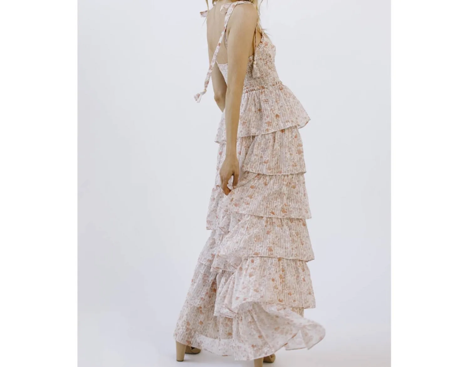 Cara Floral Tiered Maxi Dress - Perfect Wedding Guest Dress ONLY 2 LEFT!