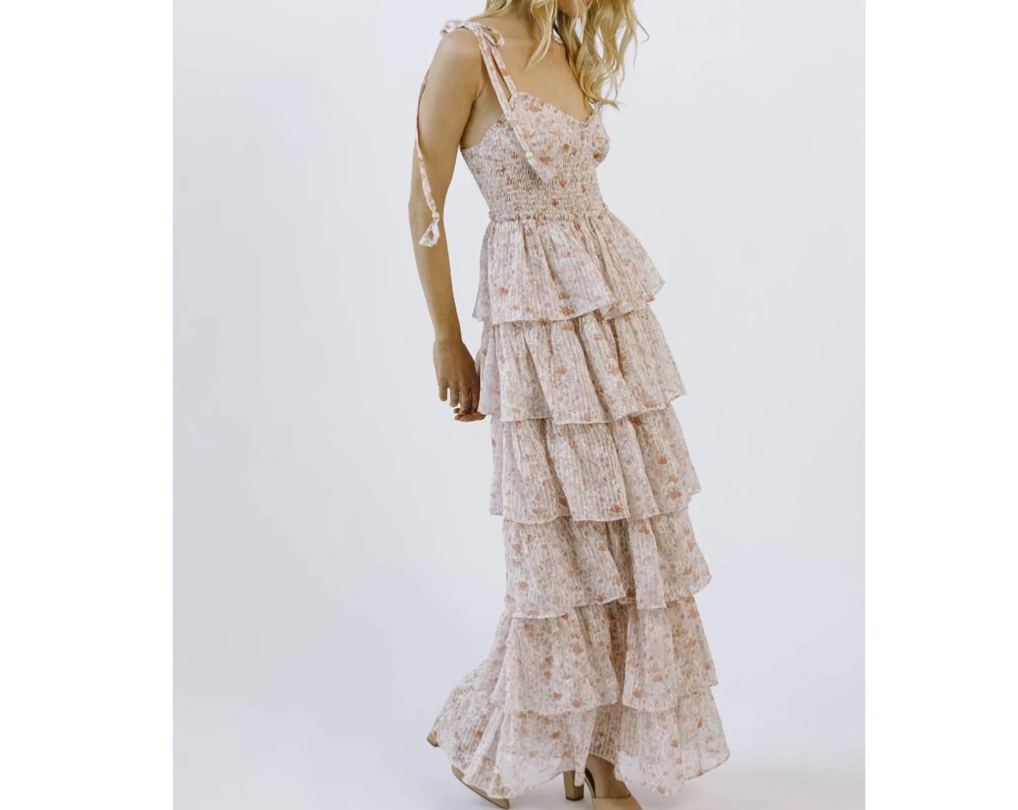 Cara Floral Tiered Maxi Dress - Perfect Wedding Guest Dress ONLY 2 LEFT!