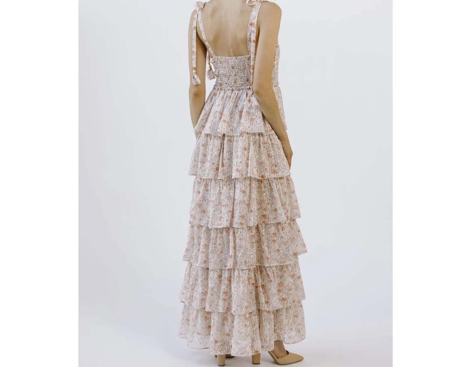 Cara Floral Tiered Maxi Dress - Perfect Wedding Guest Dress ONLY 2 LEFT!
