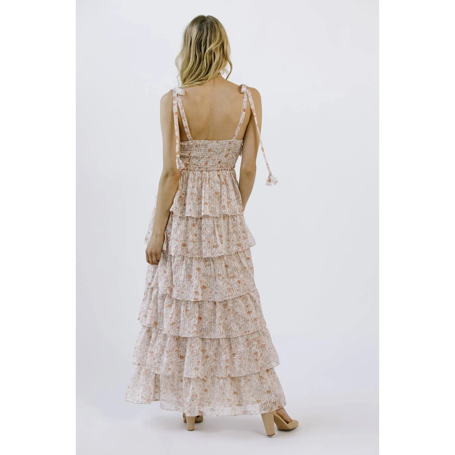 Cara Floral Tiered Maxi Dress - Perfect Wedding Guest Dress ONLY 2 LEFT!
