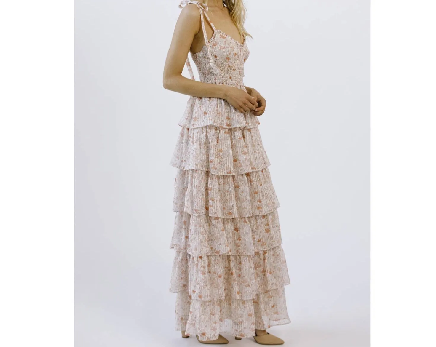 Cara Floral Tiered Maxi Dress - Perfect Wedding Guest Dress ONLY 2 LEFT!