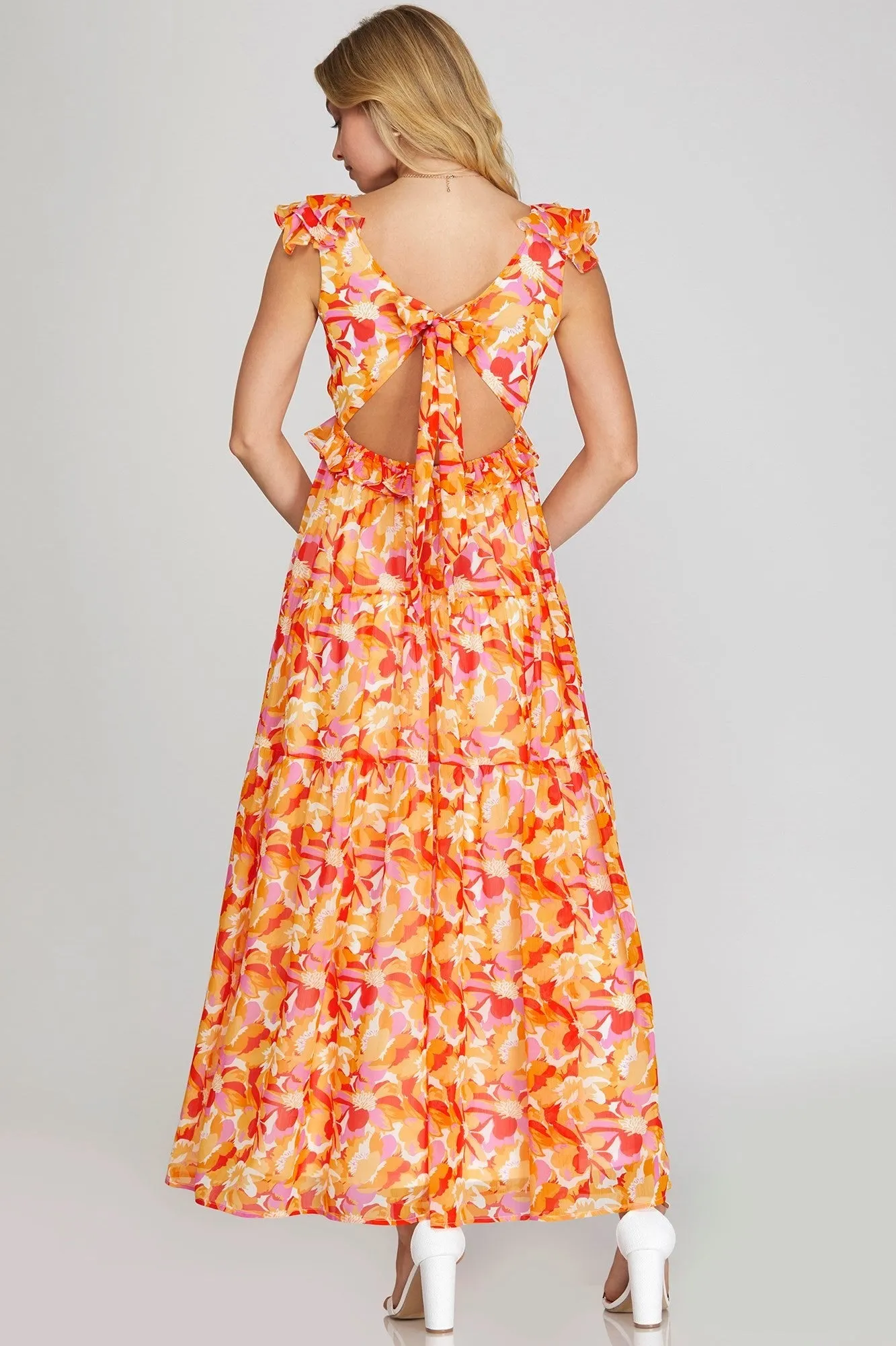 Citrus Radiance Maxi Dress