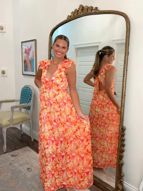 Citrus Radiance Maxi Dress