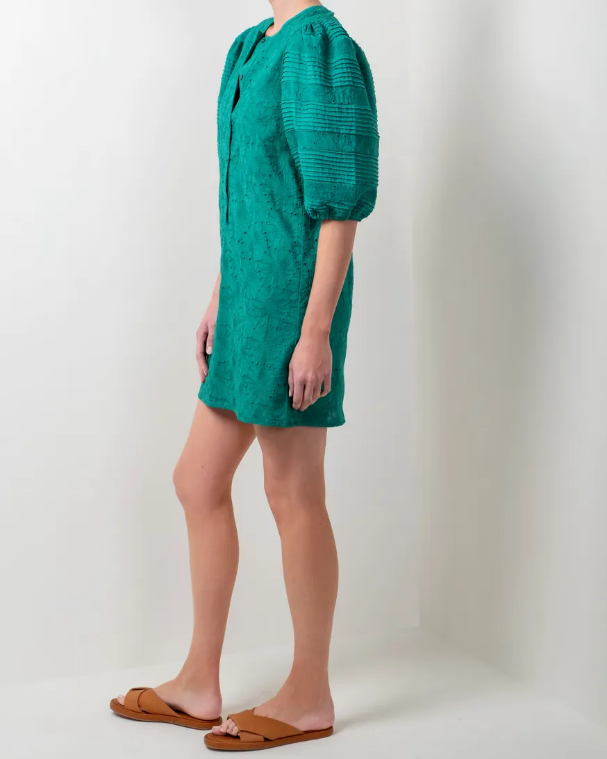 Corfu Lace Dress - Apple