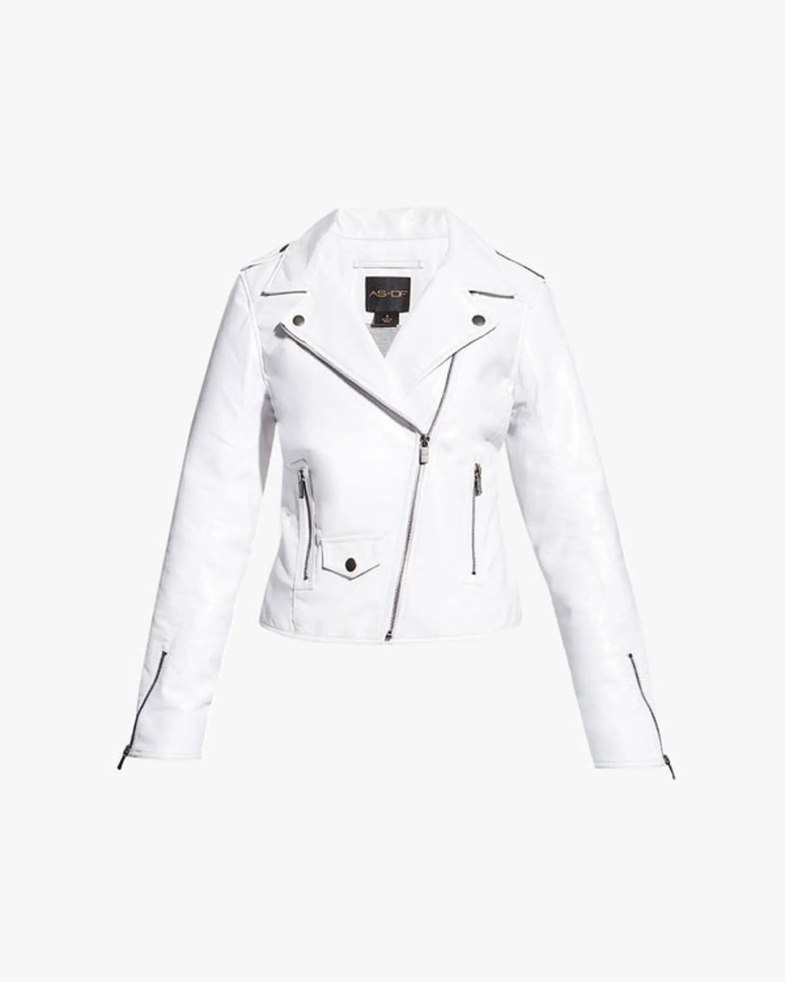 CULT RECYCLED LEATHER JACKET | White