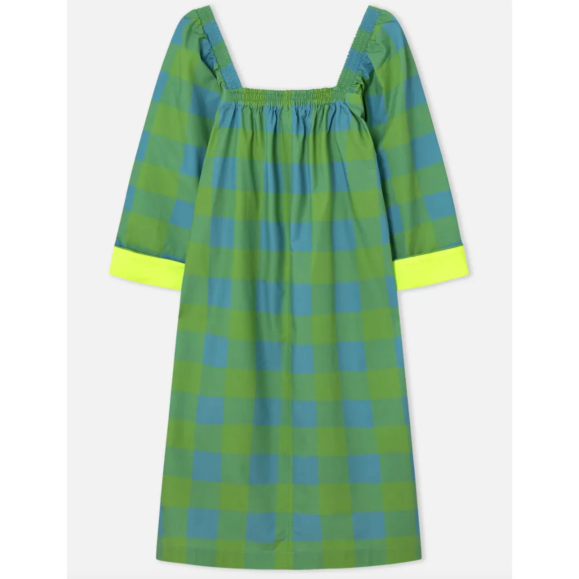 DR BLOOM | Sorbete Vichy Dress | Green & Blue