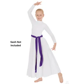 Eurotard 13847C Polyester High Neck Liturgical Dress - Child