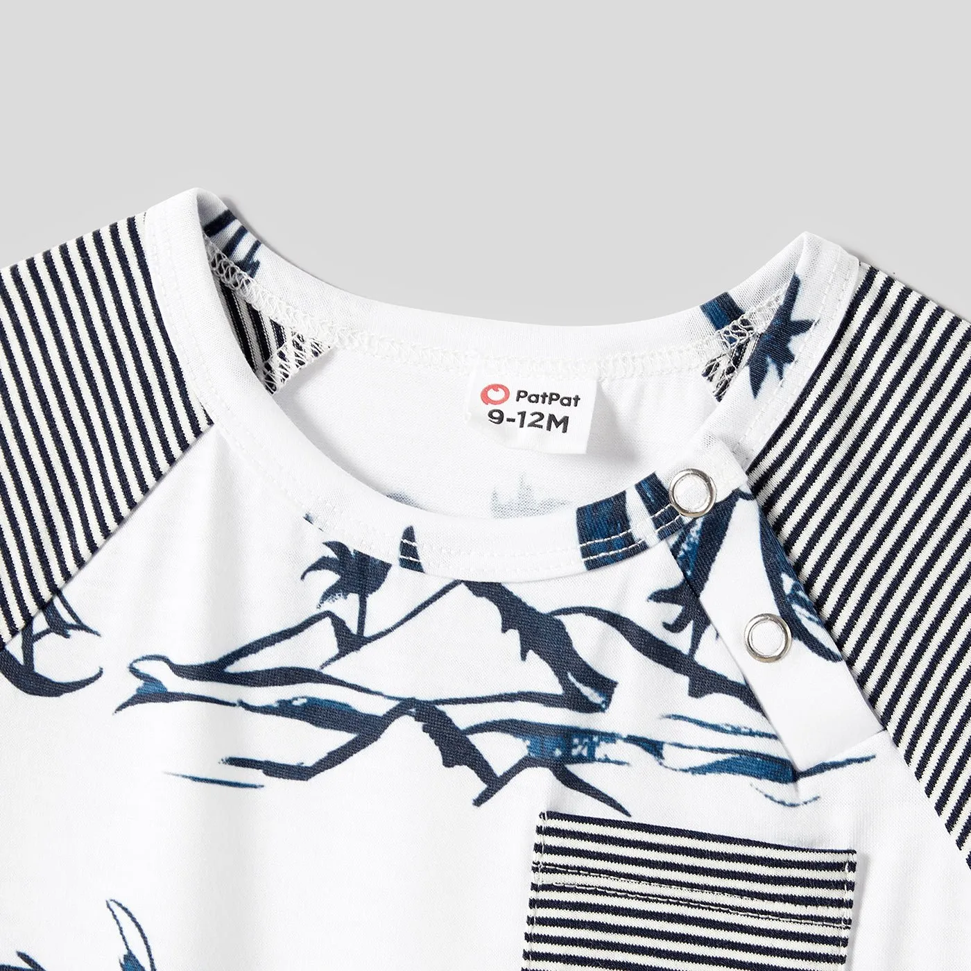 Family Matching Floral Cotton Blend Short Sleeve Casual Regular Suits
