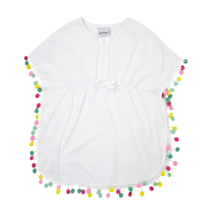 Flap Happy- White Cover-Up UPF50 (12m-2T)