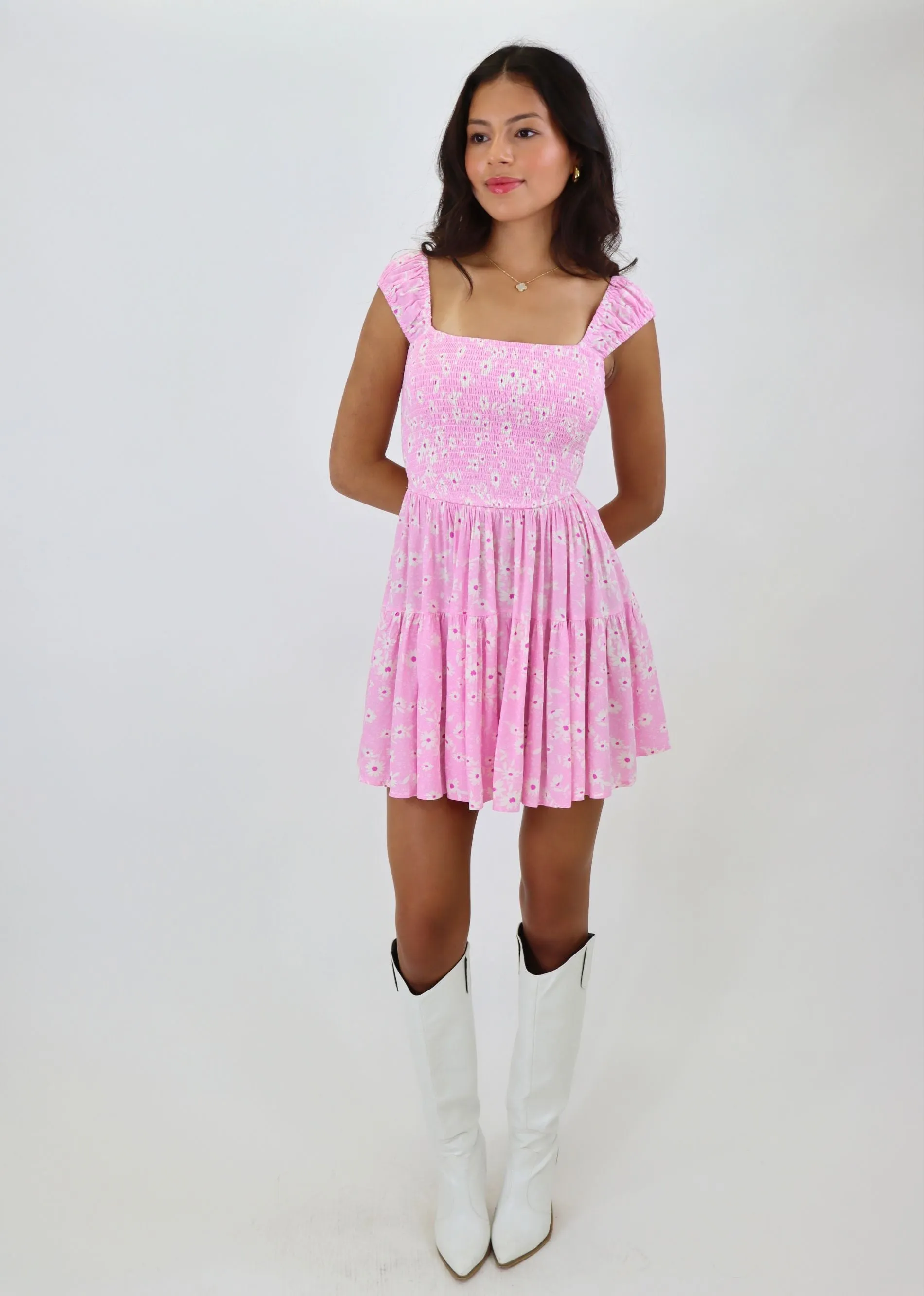 Forget Him Mini Dress ★ Pink Floral
