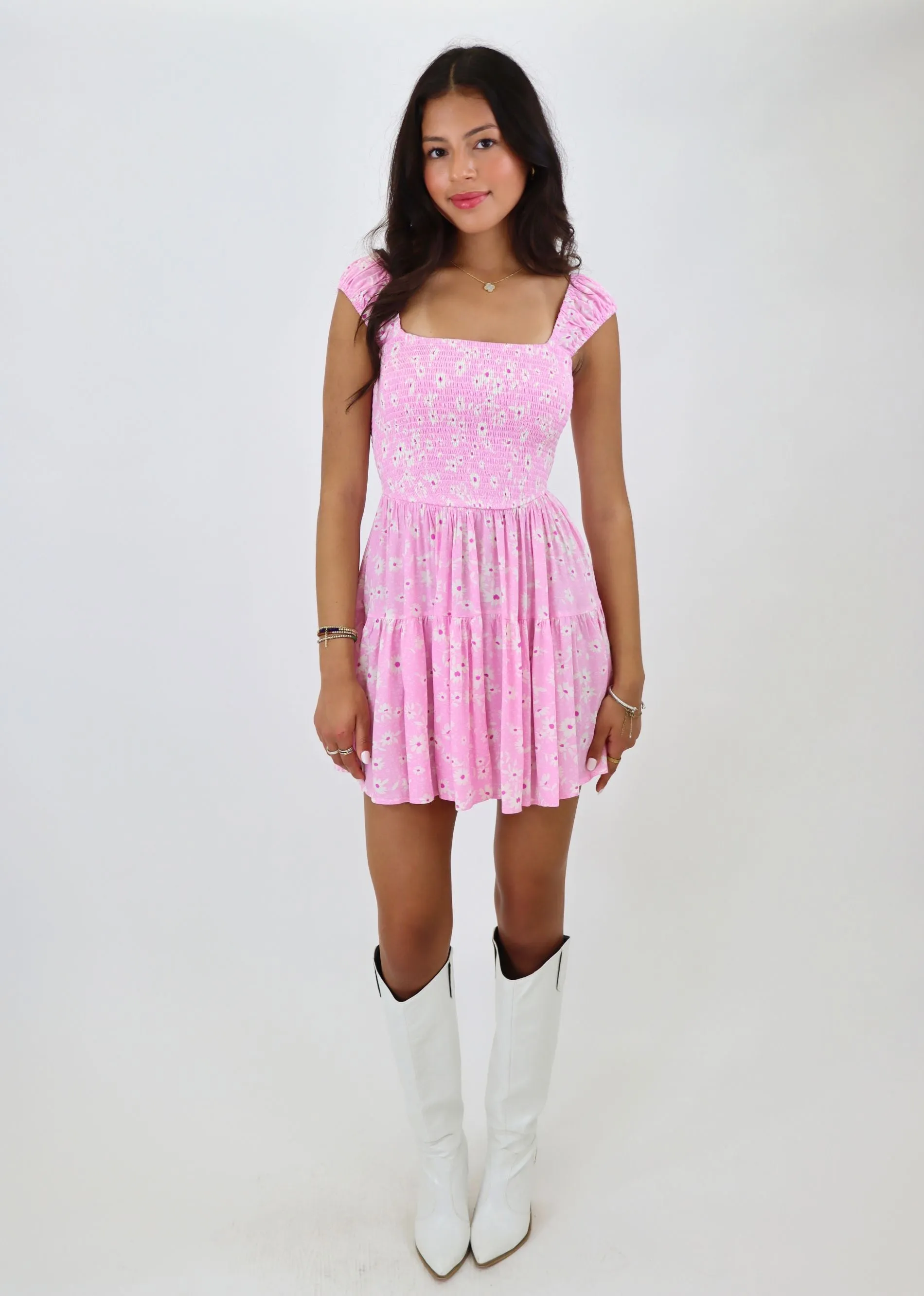 Forget Him Mini Dress ★ Pink Floral