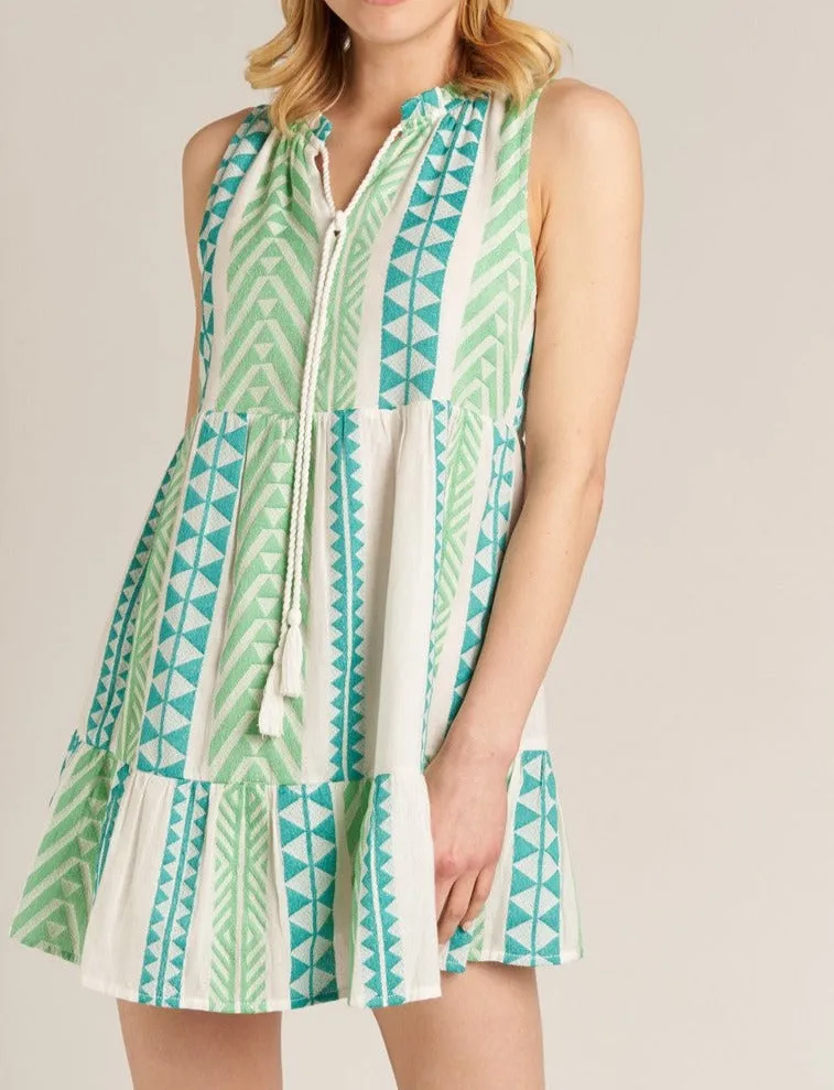 GEO STRIPE DRESS