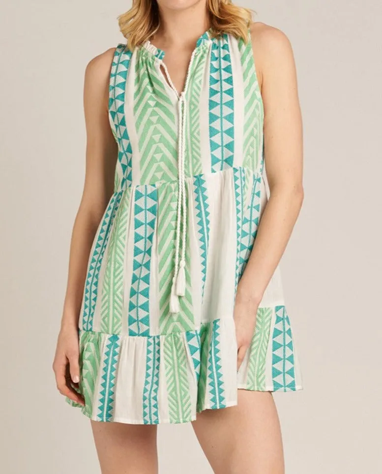 GEO STRIPE DRESS