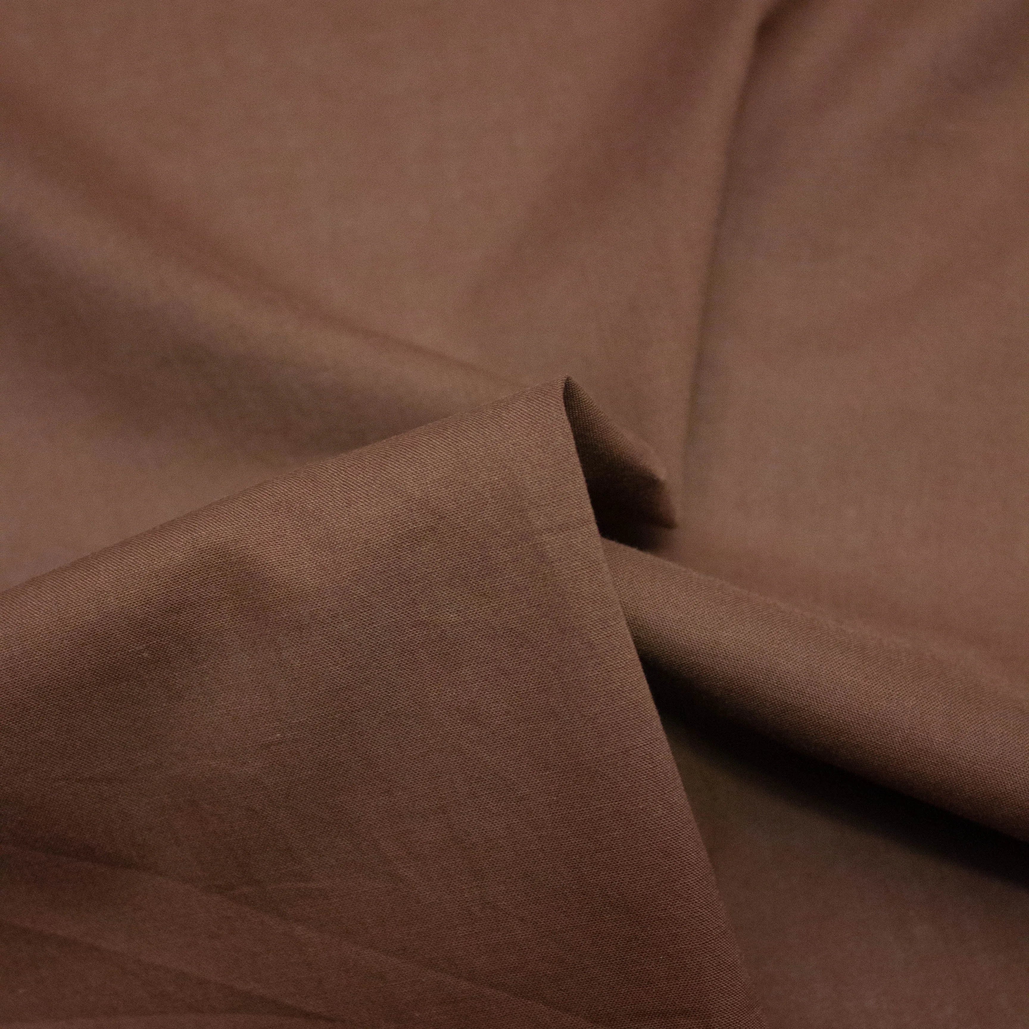 Gine Brown Cotton Voile