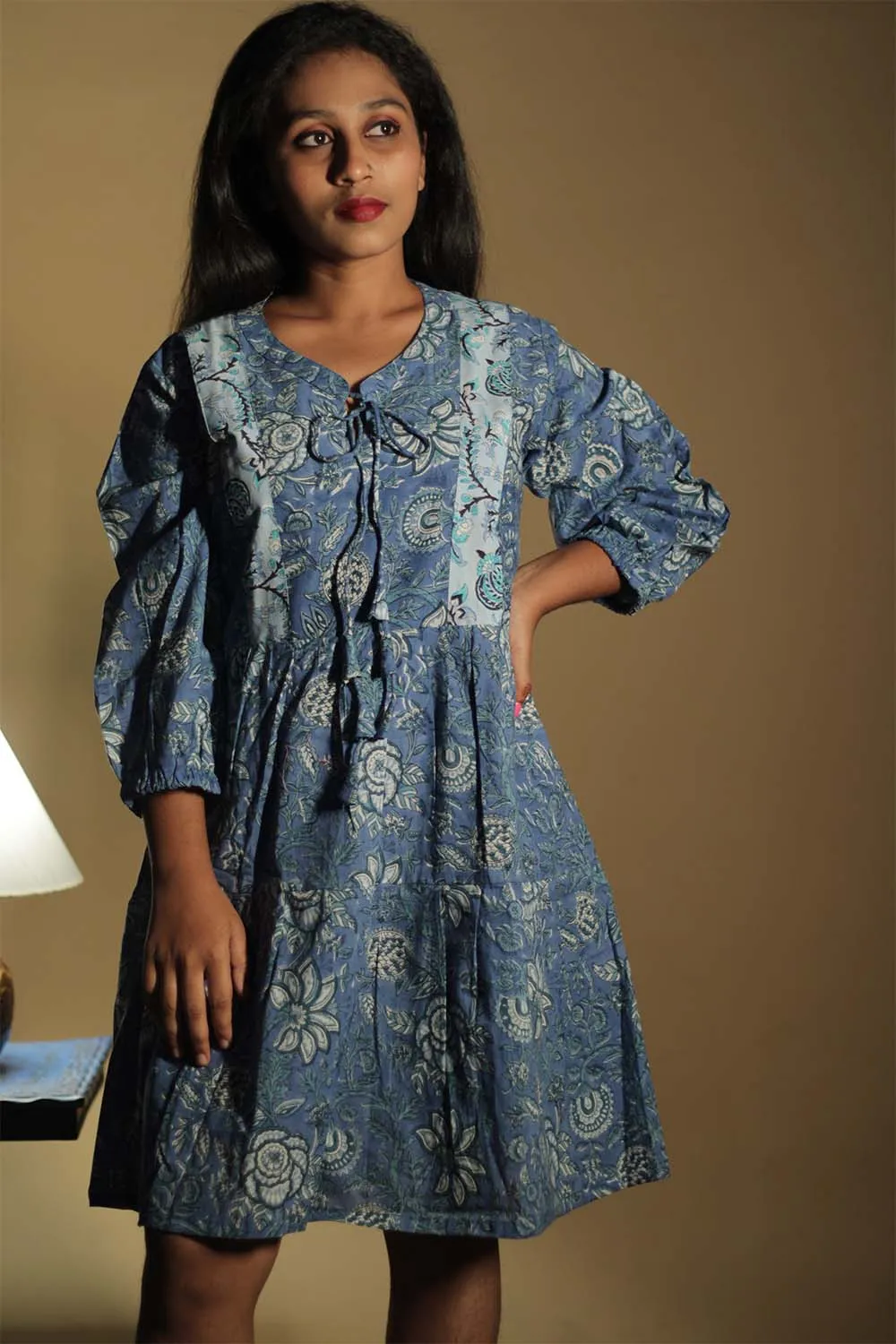 Gypsy | Short Dress | Cobalt Sanganeri