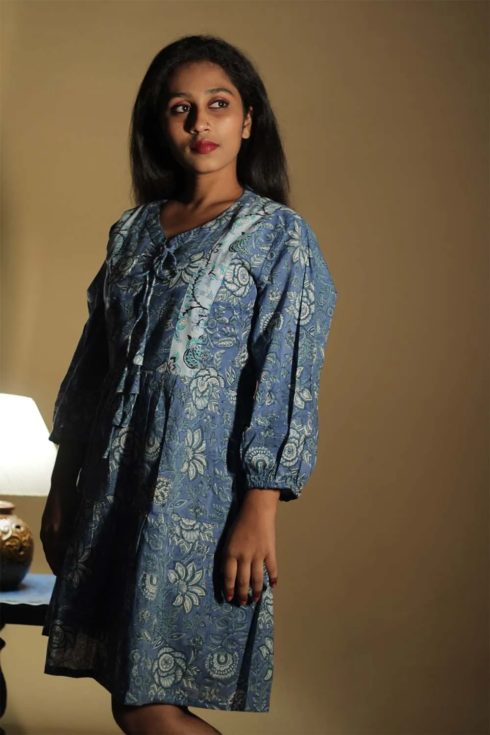 Gypsy | Short Dress | Cobalt Sanganeri