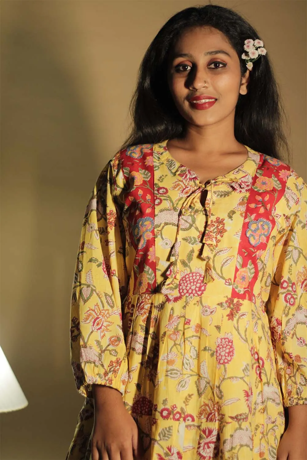 Gypsy | Short Dress | Yellow Sanganeri