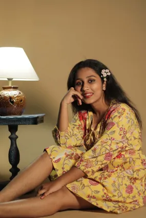 Gypsy | Short Dress | Yellow Sanganeri