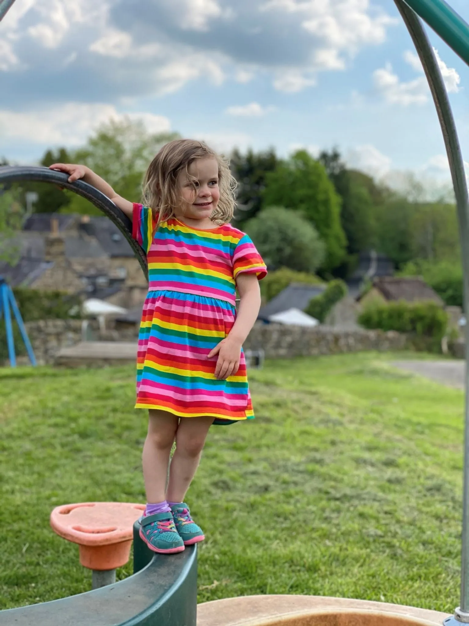 Hazel Rainbow Kid Dress