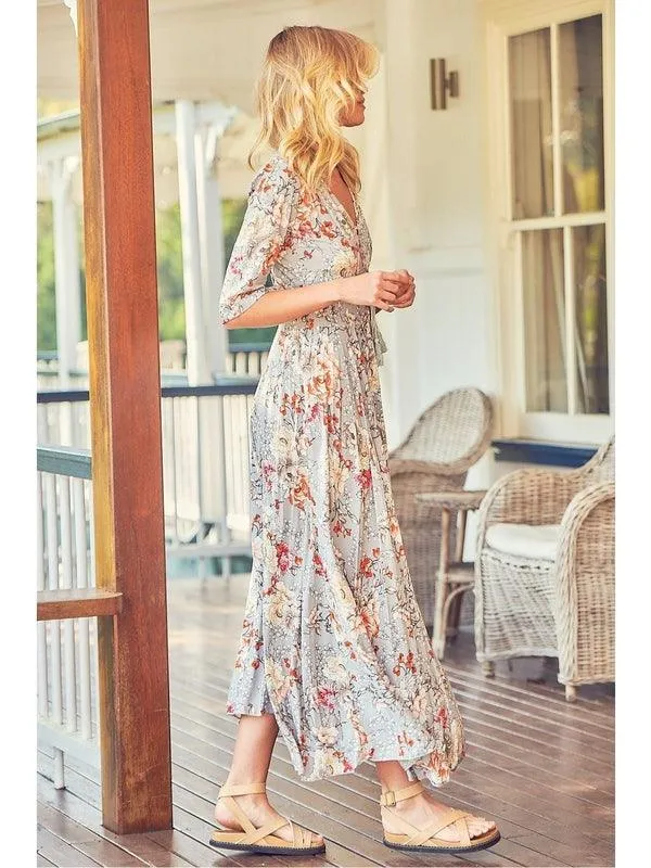 JAASE Orange Blossom Print Indiana Maxi Dress