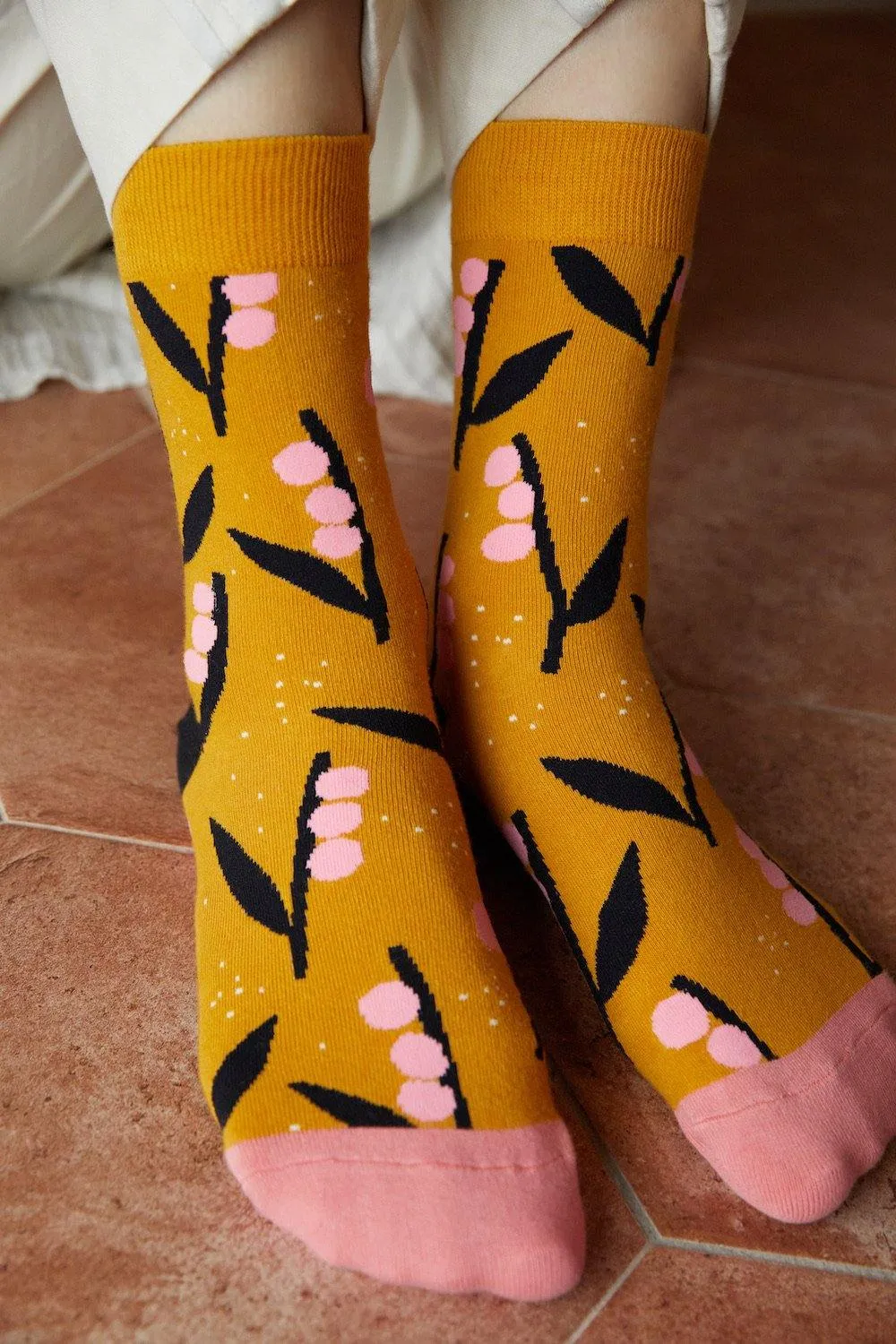 Jennifer Bouron X socks appeal Drin de Muguet