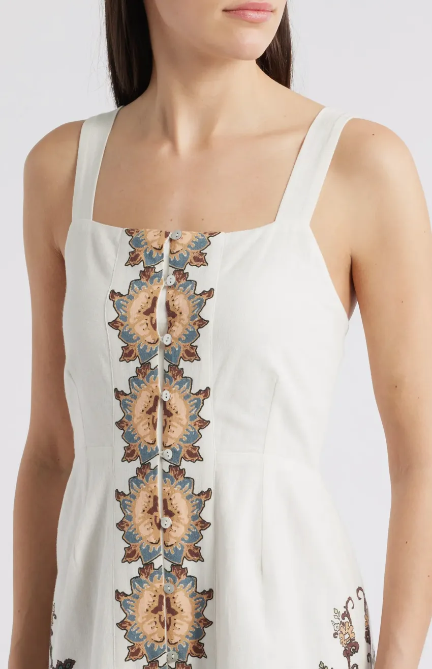 Jolene Ankle Dress in Veneto Paisley Print